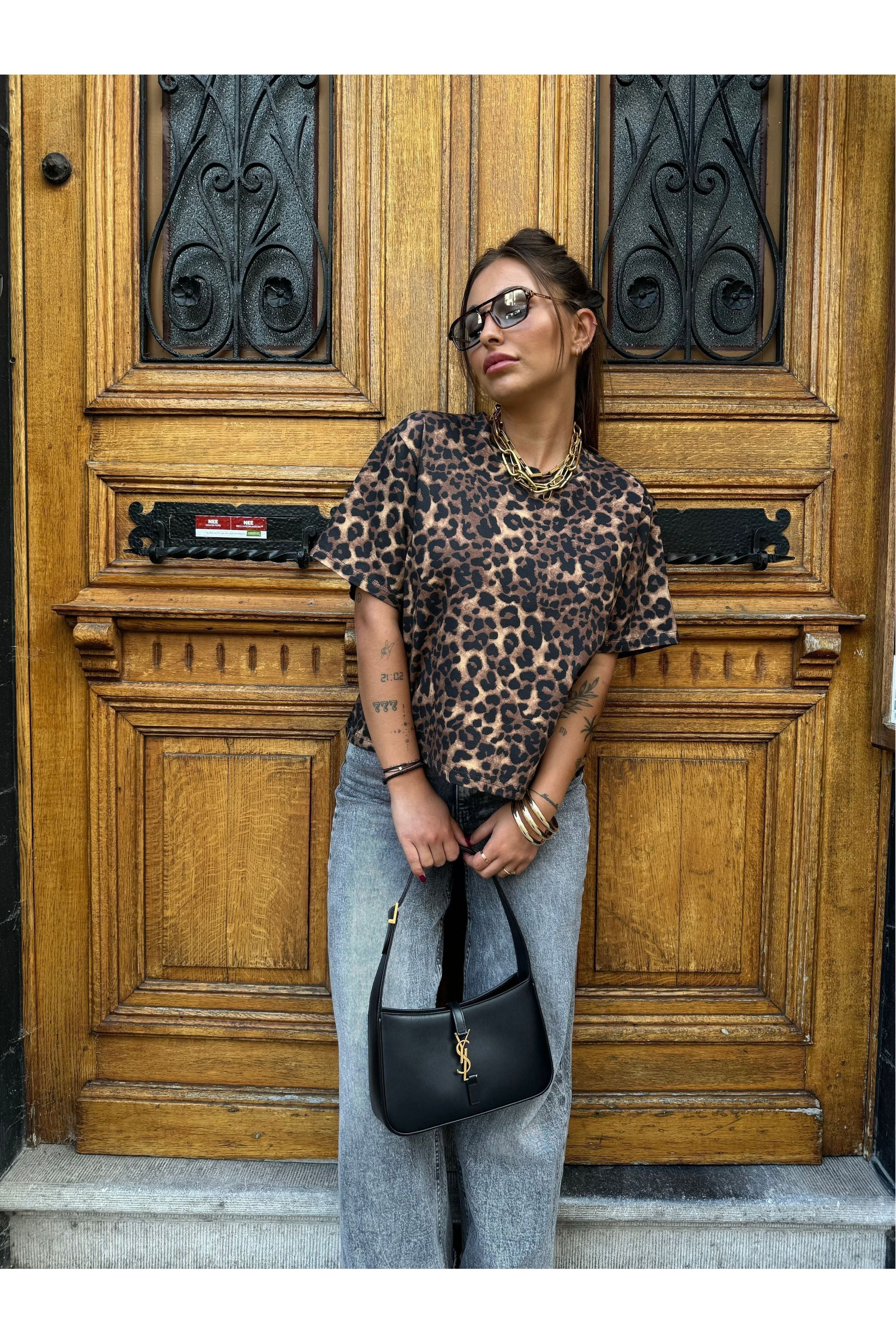 T-shirt léopard