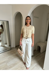 White Perla pants