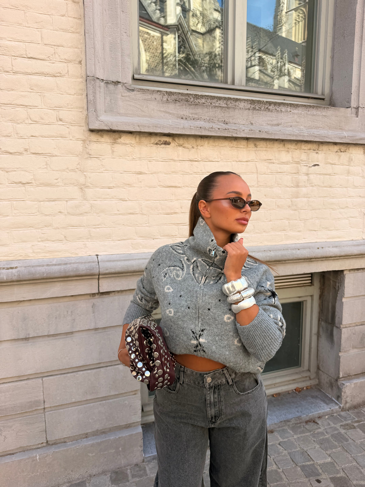 Gilet Gabriella gris