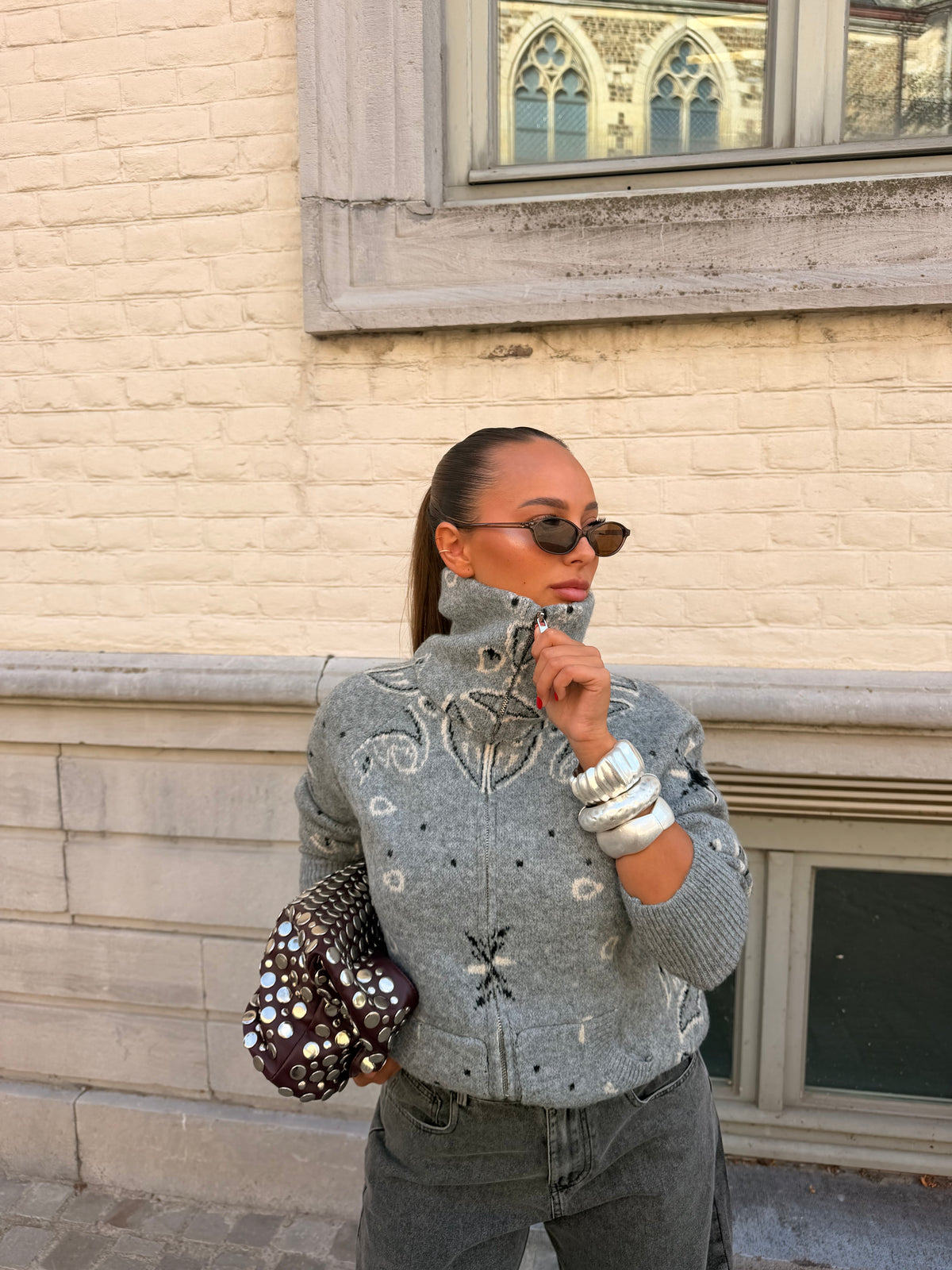 Gilet Gabriella gris