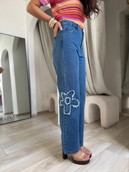 Jeans flowers