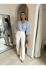 White Perla pants