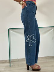 Jeans flowers