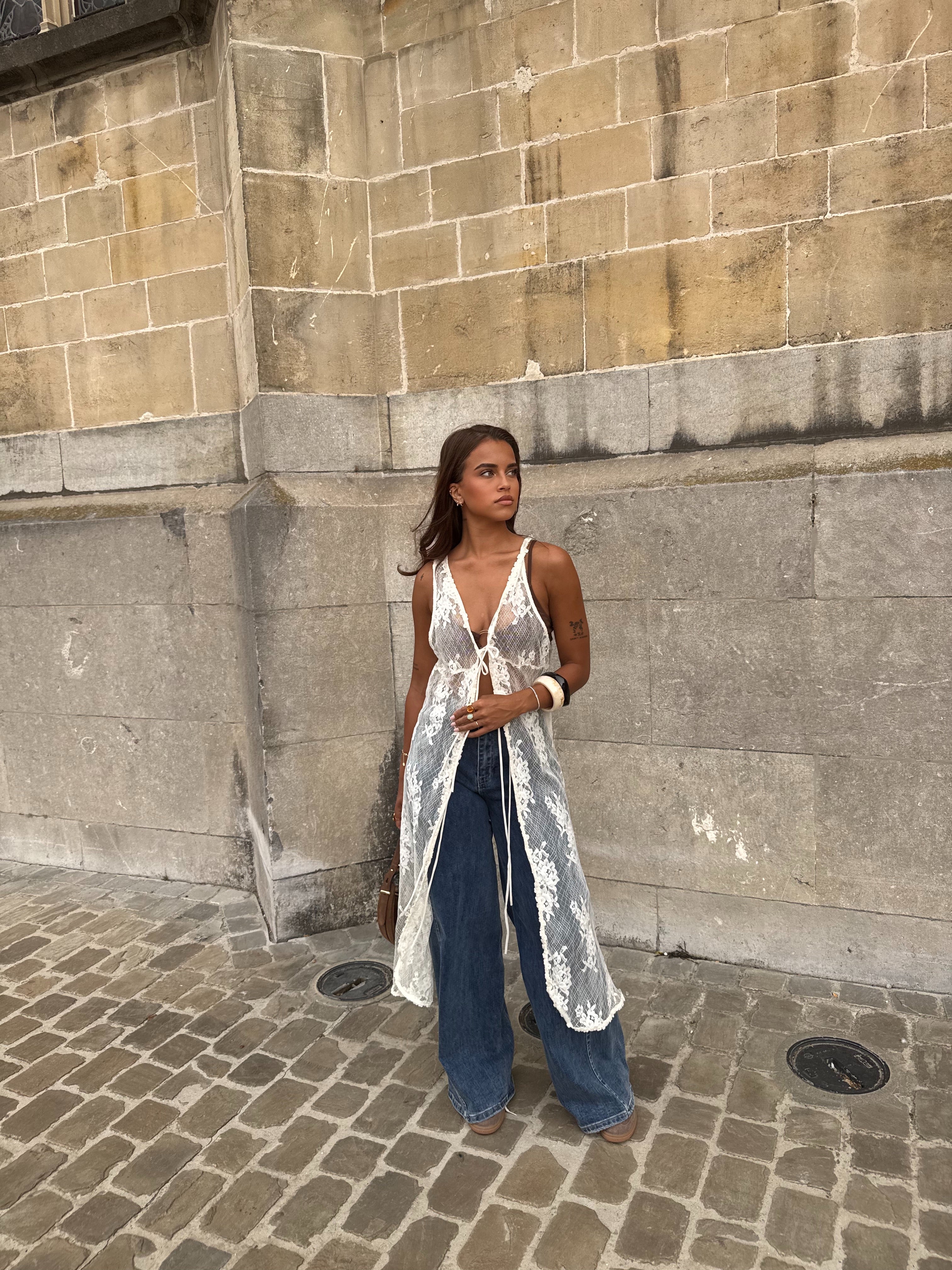 Gilet dentelle Marjolaine