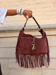 Sac cuir Idal bordeau