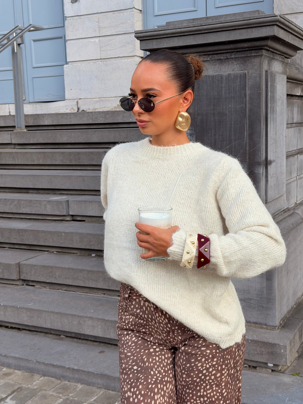 Pull Camille écru