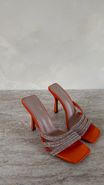 Fritza Orange Heels