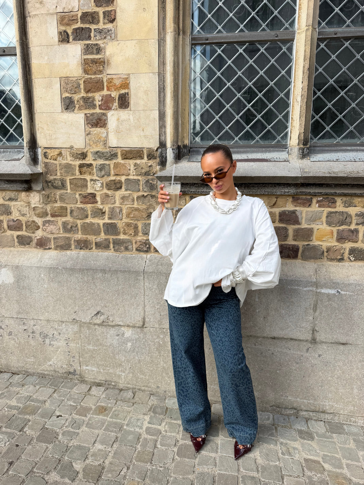 T-shirt manche longue blanc