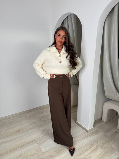 Pantalon Asami marron