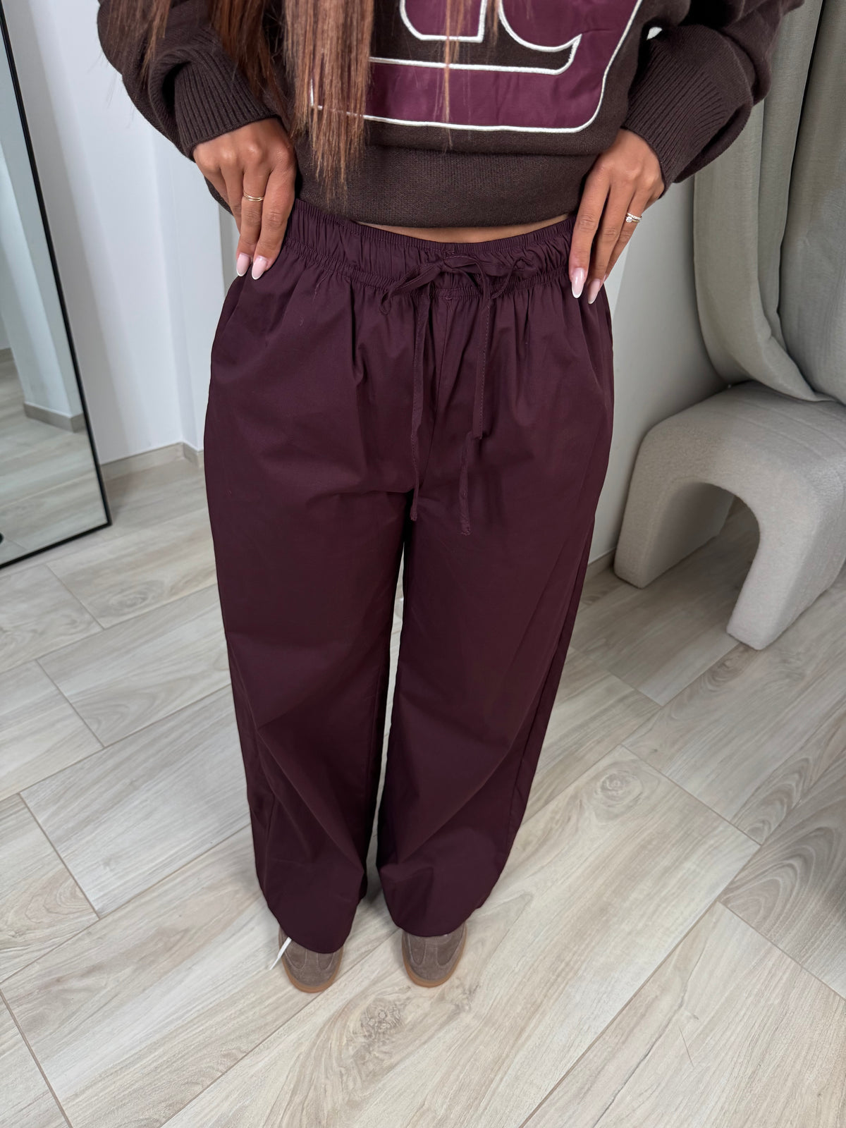 Pantalon wine