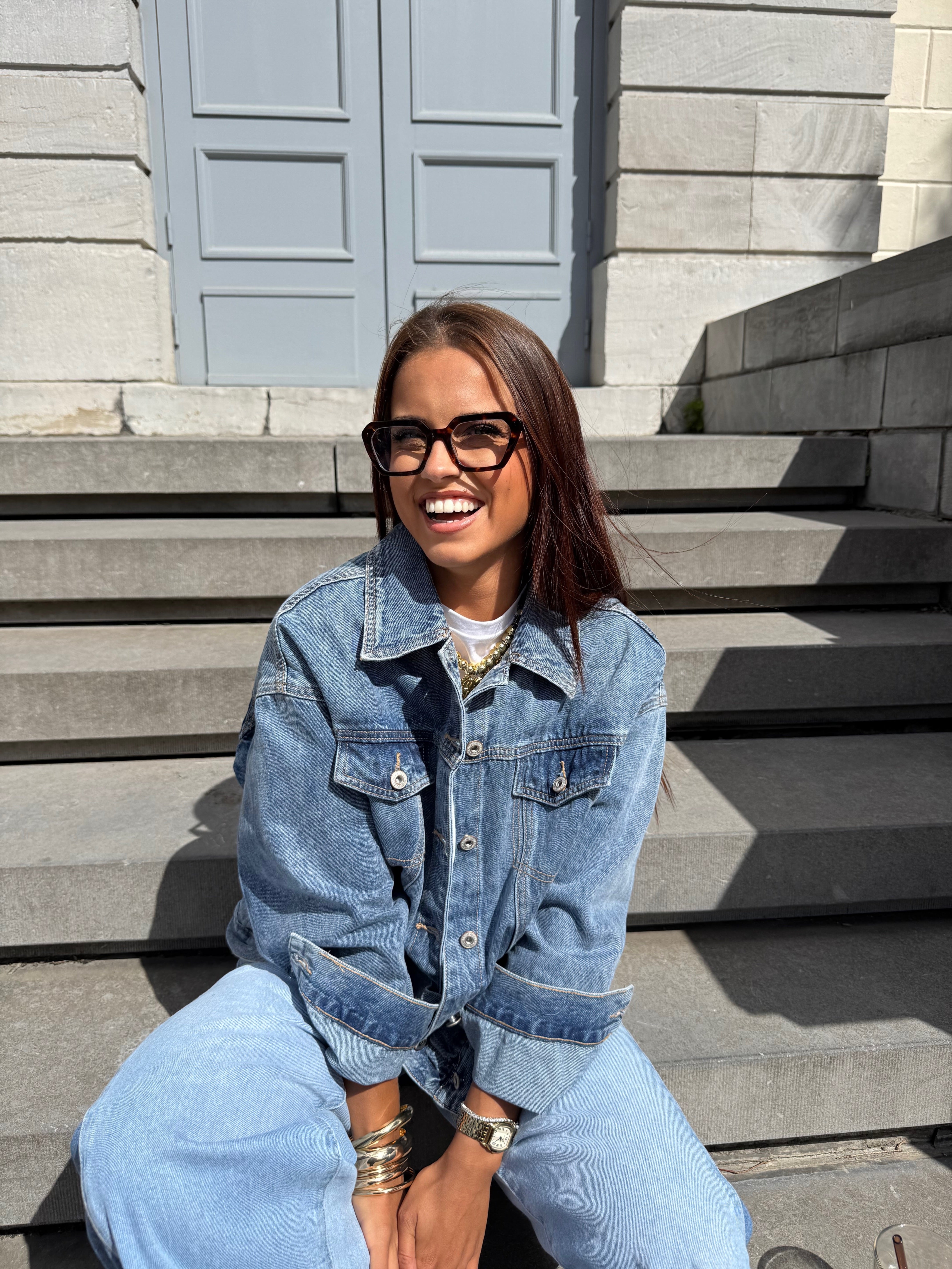 Veste en jeans love