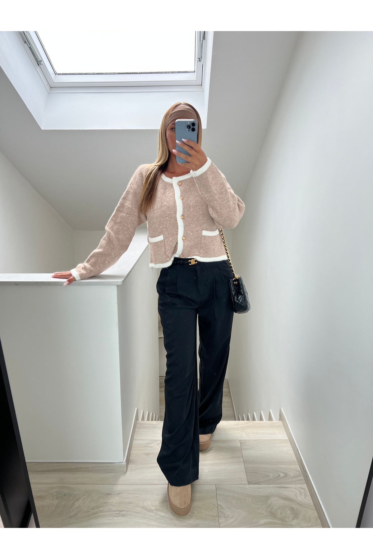 Zwarte lize broek