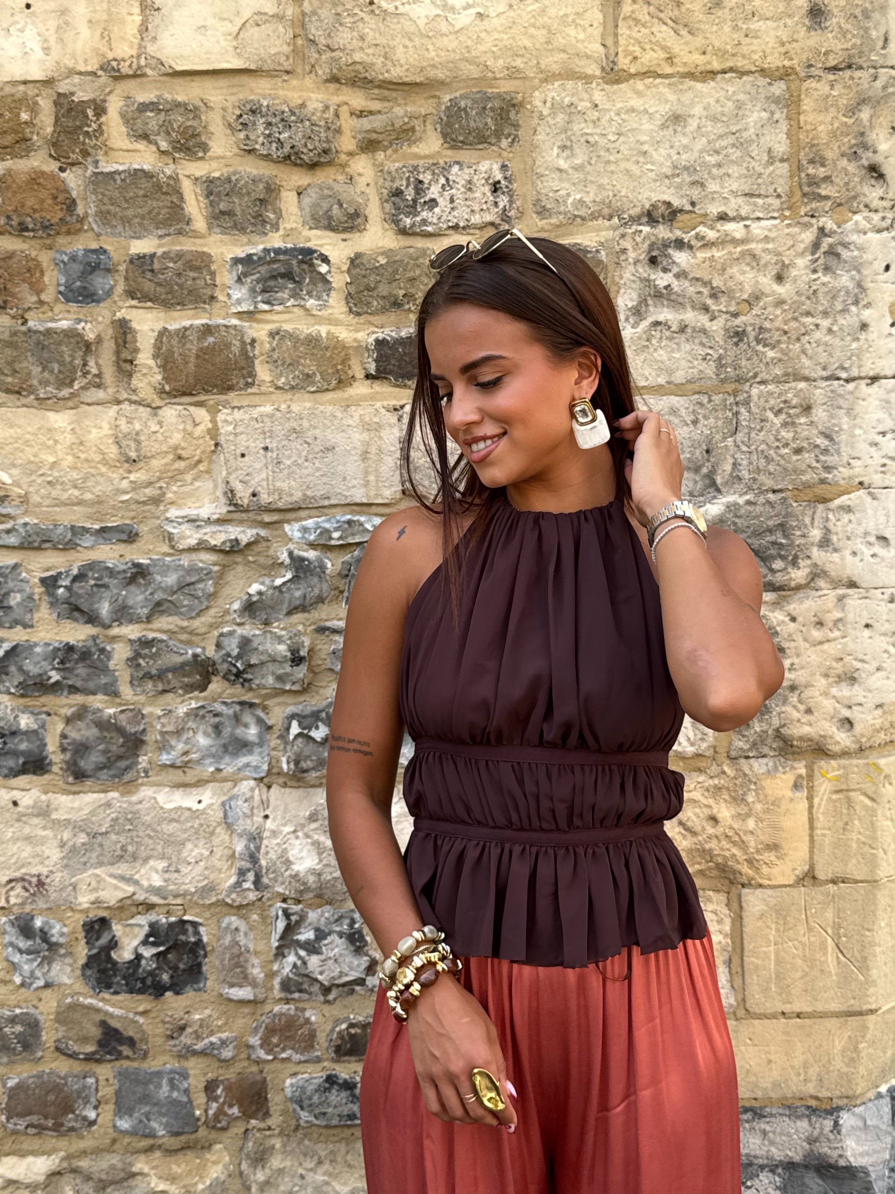 Boucle d’oreilles Ambre