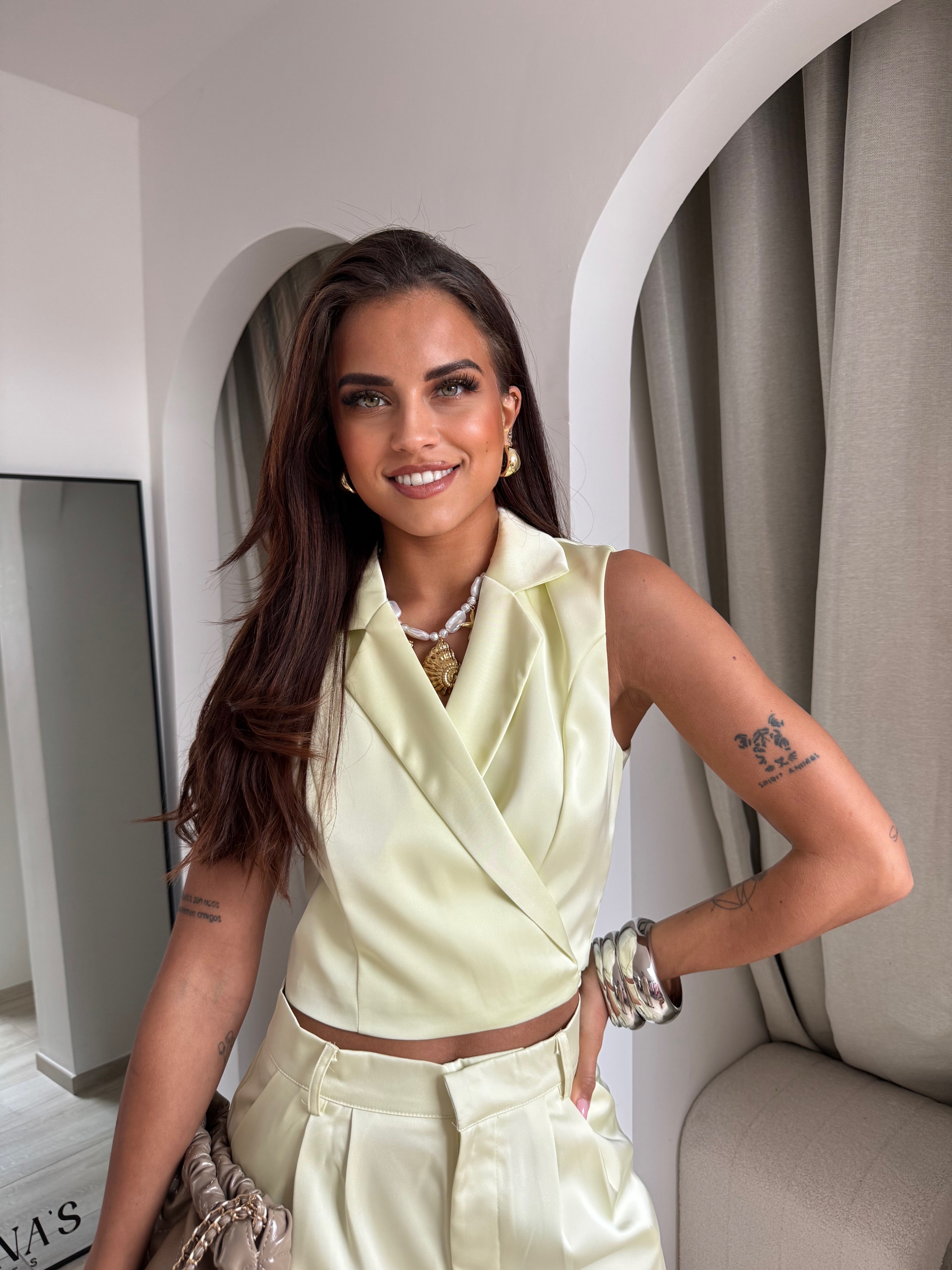 Blouse cache cœur lemon