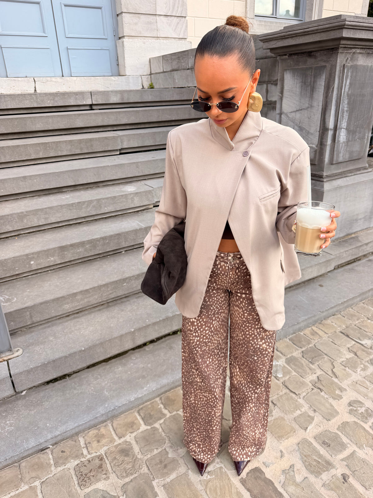 Blazer Anaëlle taupe