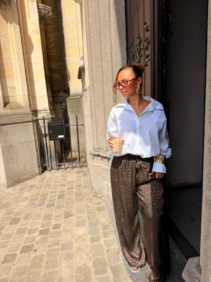 Pantalon print léopard