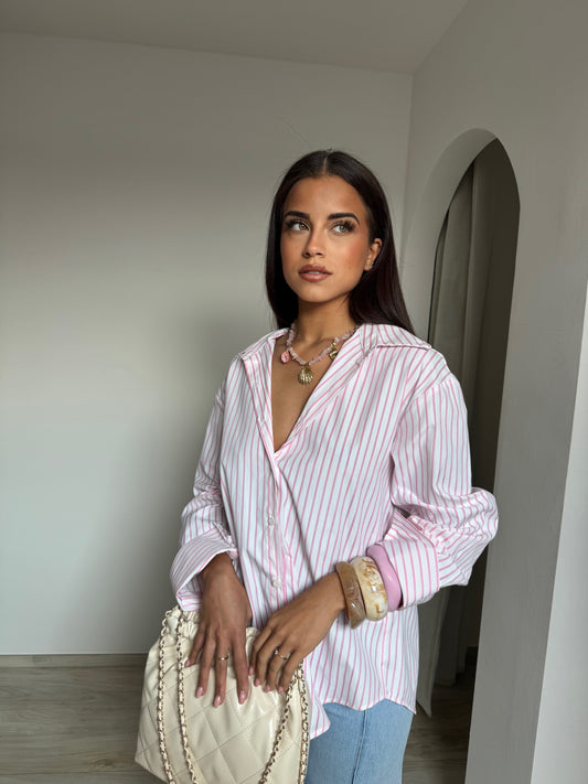Chemise capu rose