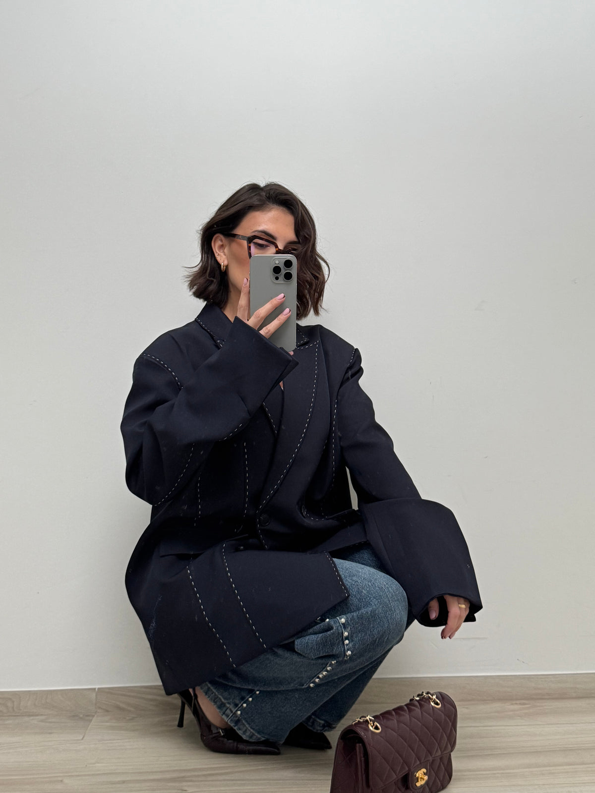 Blazer Times bleu nuit