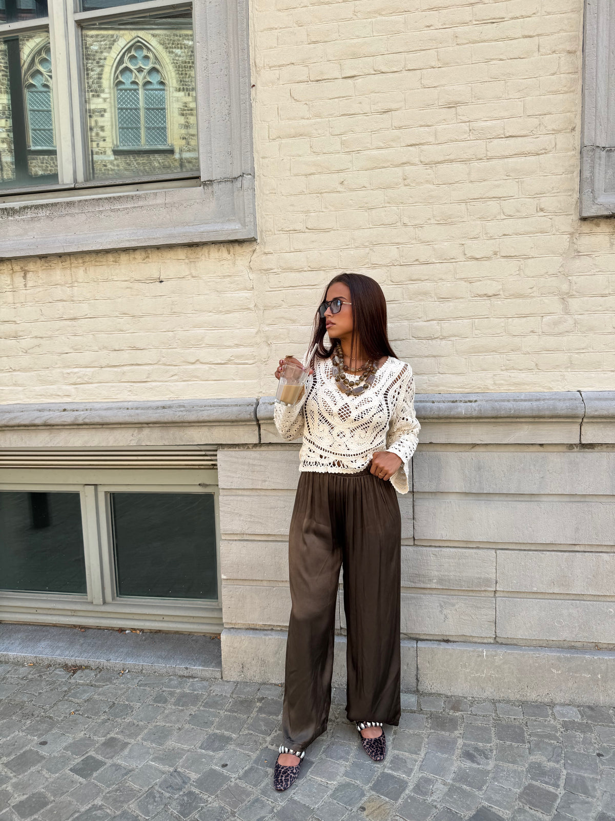 Pantalon Solis brun