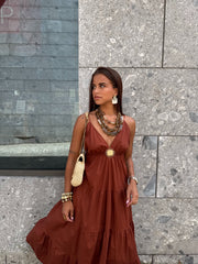 Robe aluna brique