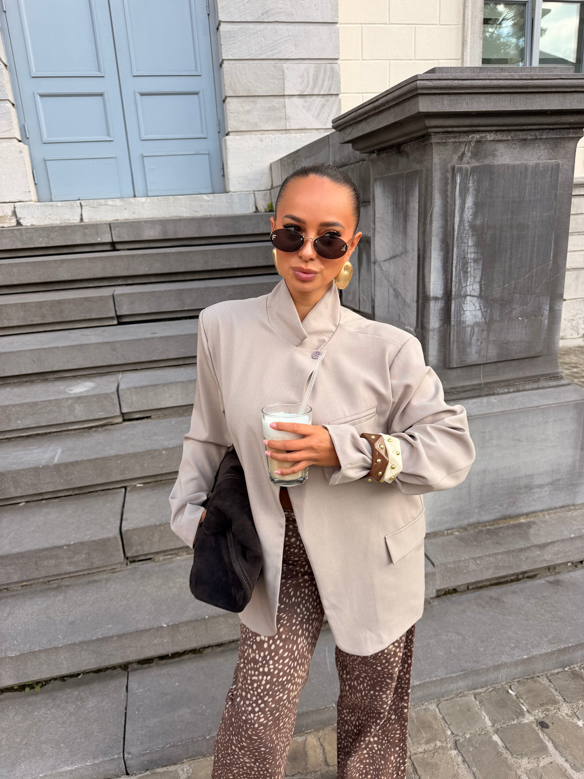 Blazer Anaëlle taupe