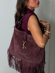 Sac cuir Idal bordeau