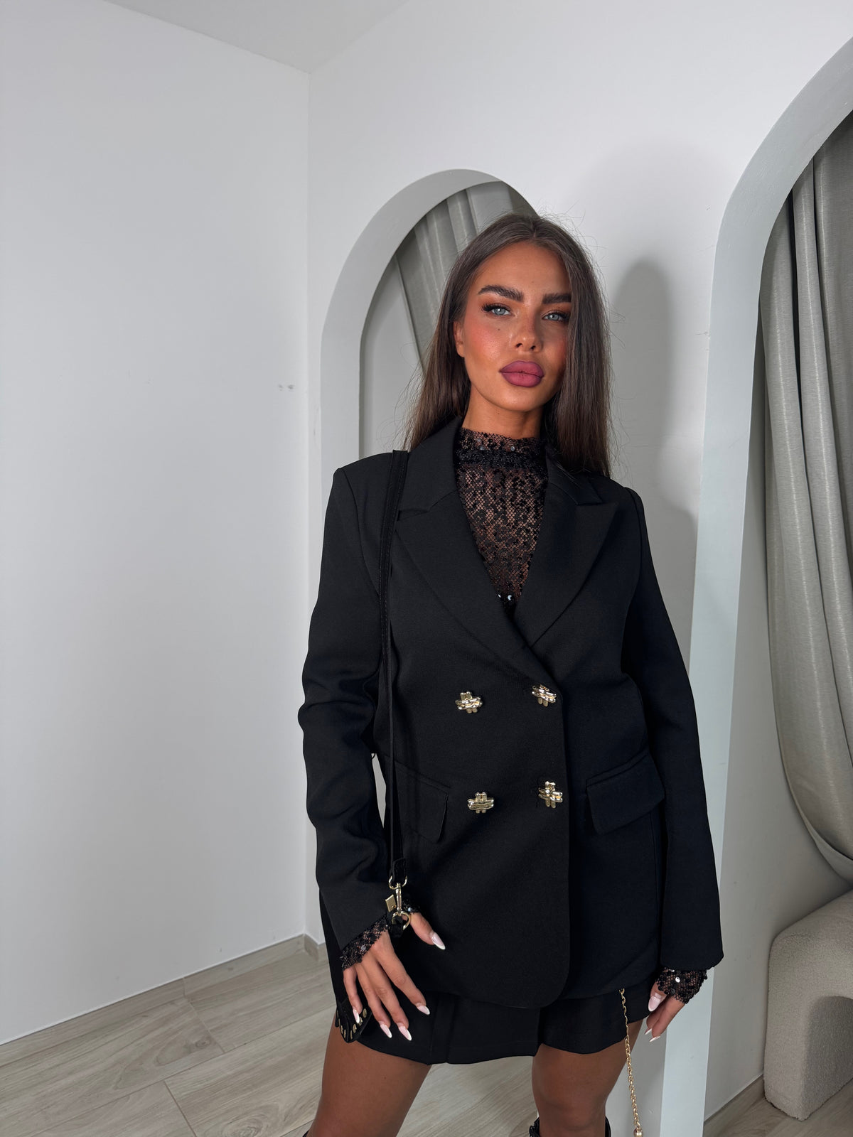 Blazer norée noir