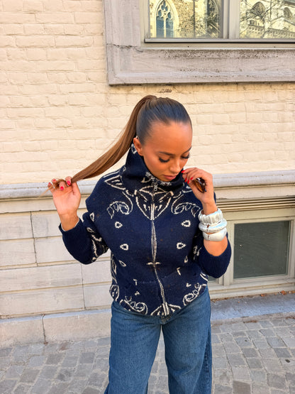 Gilet Gabriella bleu marine
