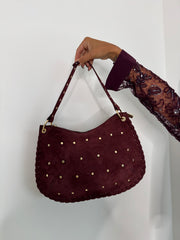 Sac en cuir Daniel bordeau