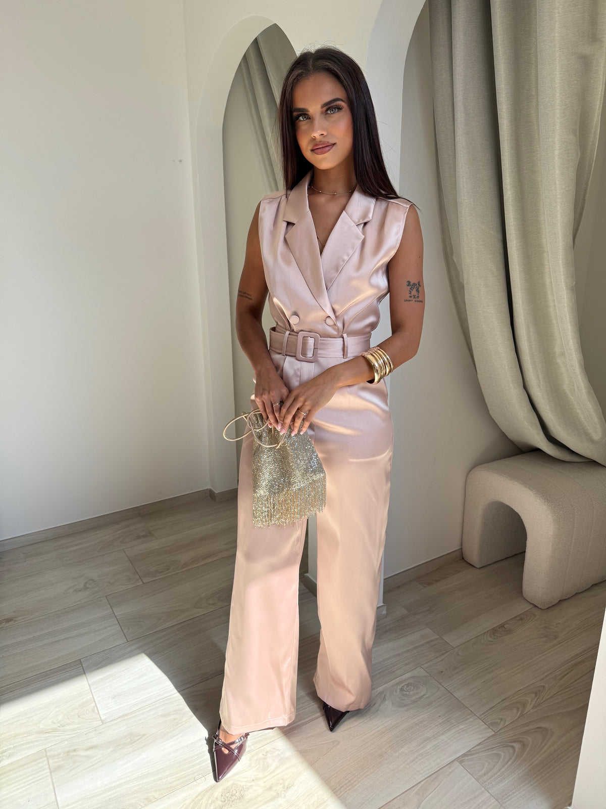 Combinaison Vio nude-pink