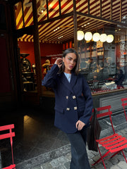 Blazer inez bleu nuit