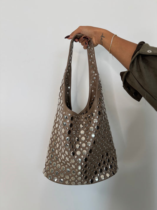 Sac mémo taupe