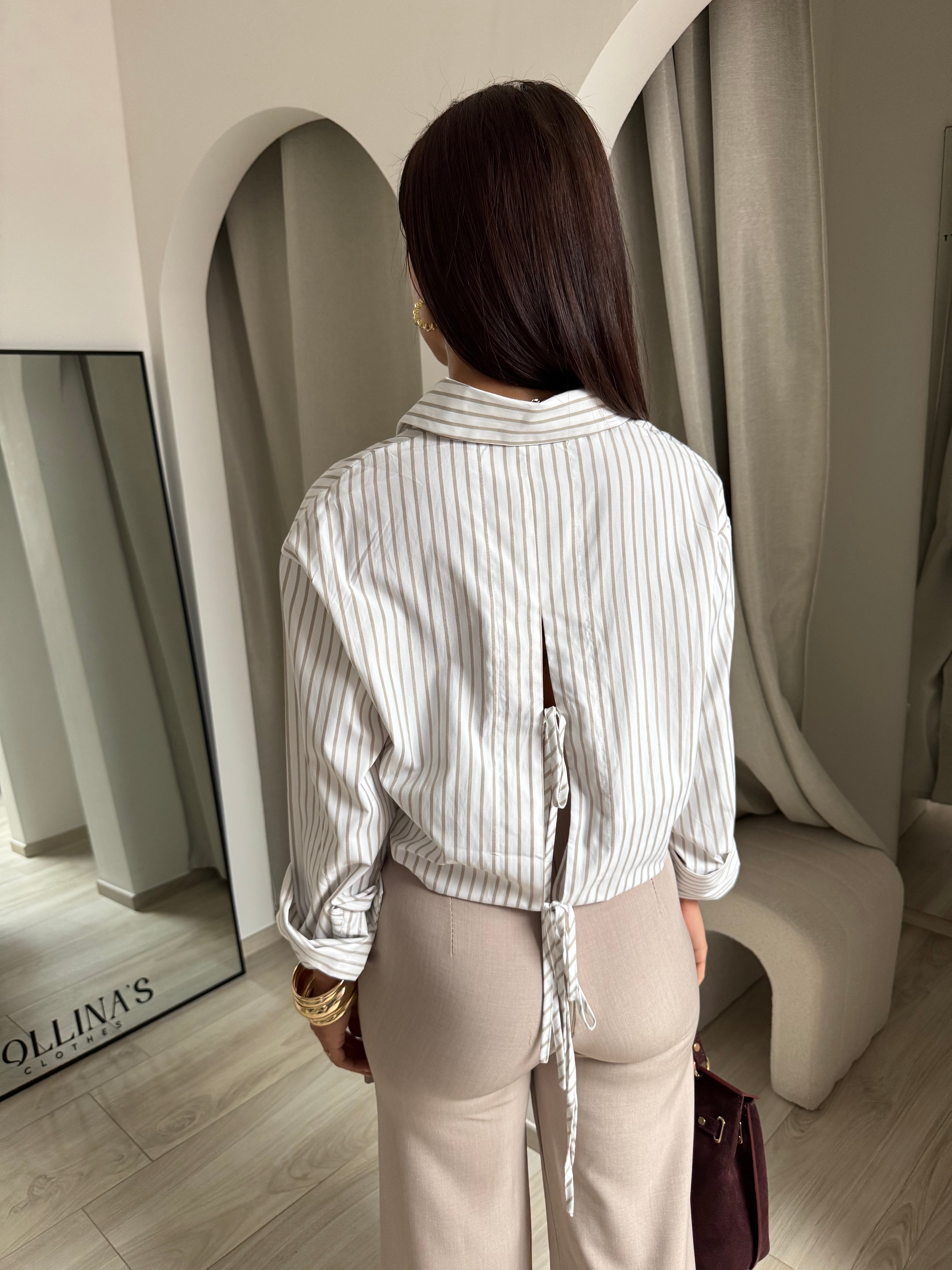 Chemise capu taupe