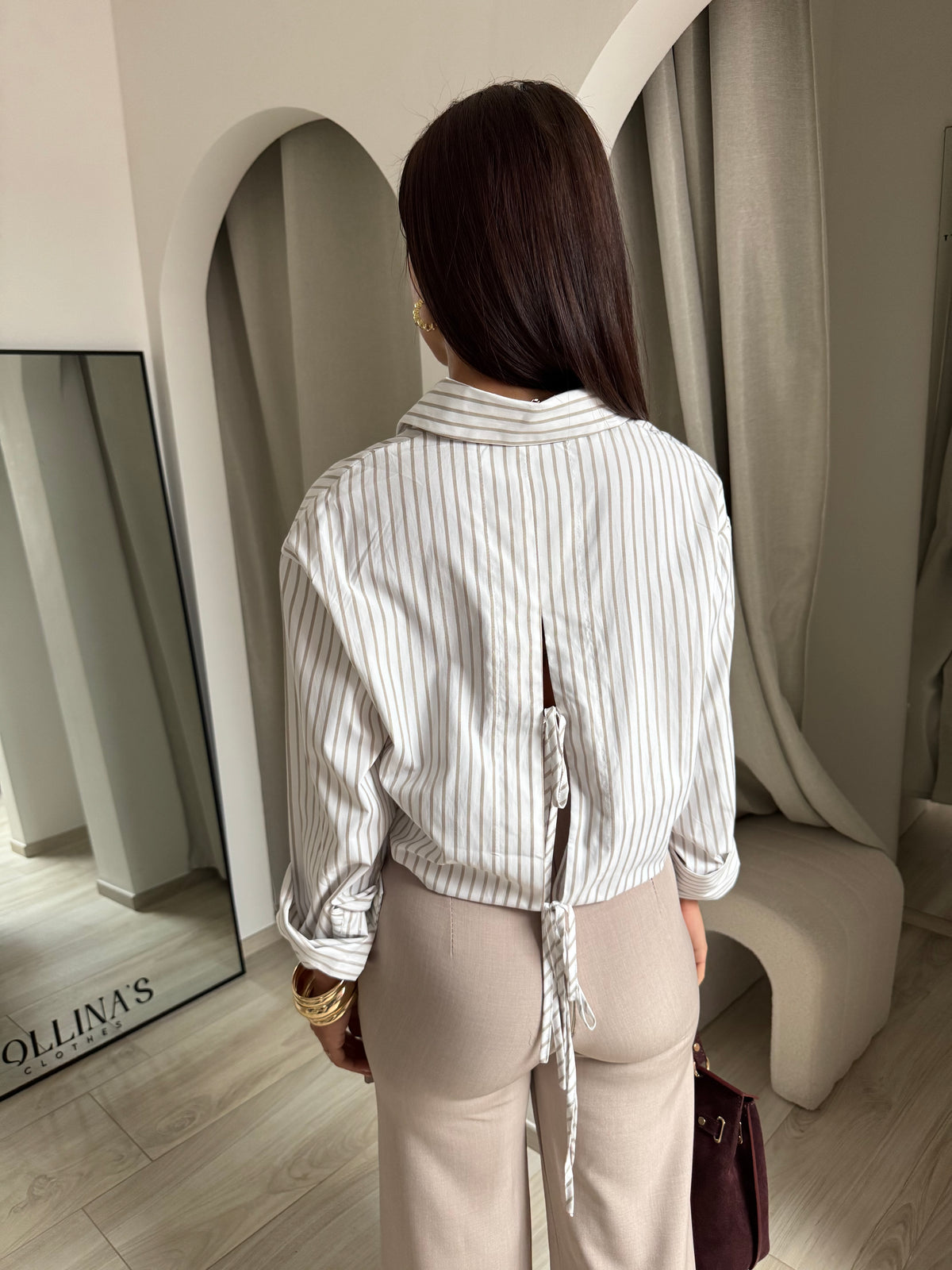 Chemise capu taupe