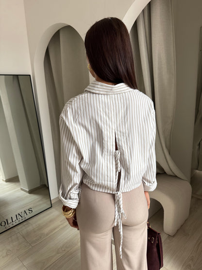 Chemise capu taupe