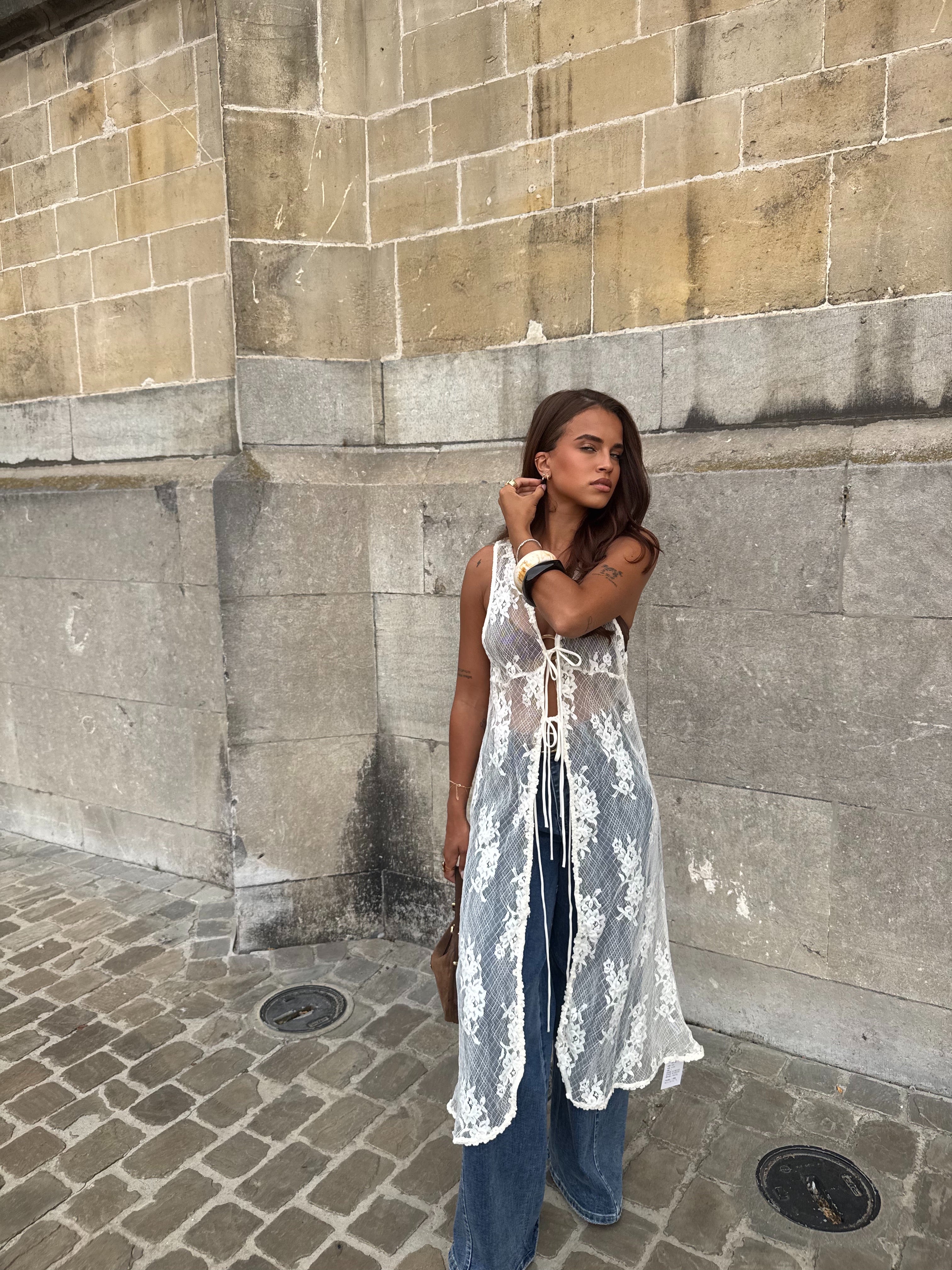 Gilet dentelle Marjolaine