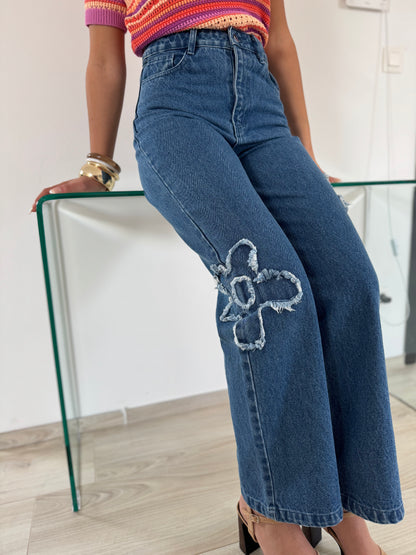 Jeans flowers