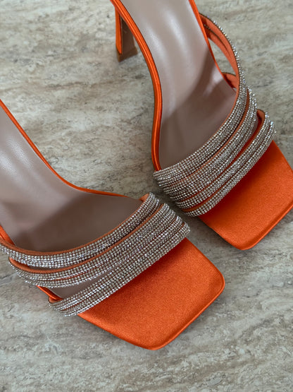 Fritza Orange Heels