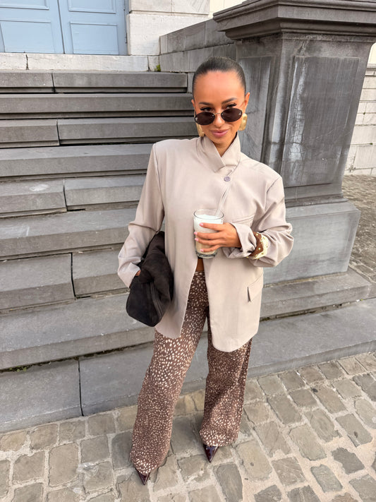 Blazer Anaëlle taupe