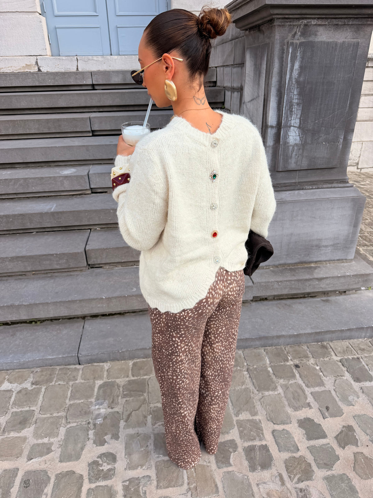 Pull Camille écru