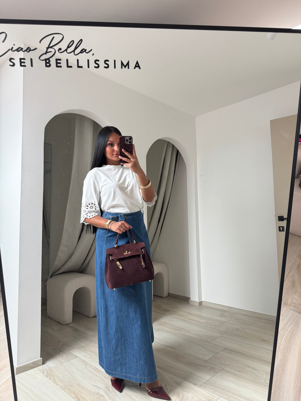 Jupe en jeans