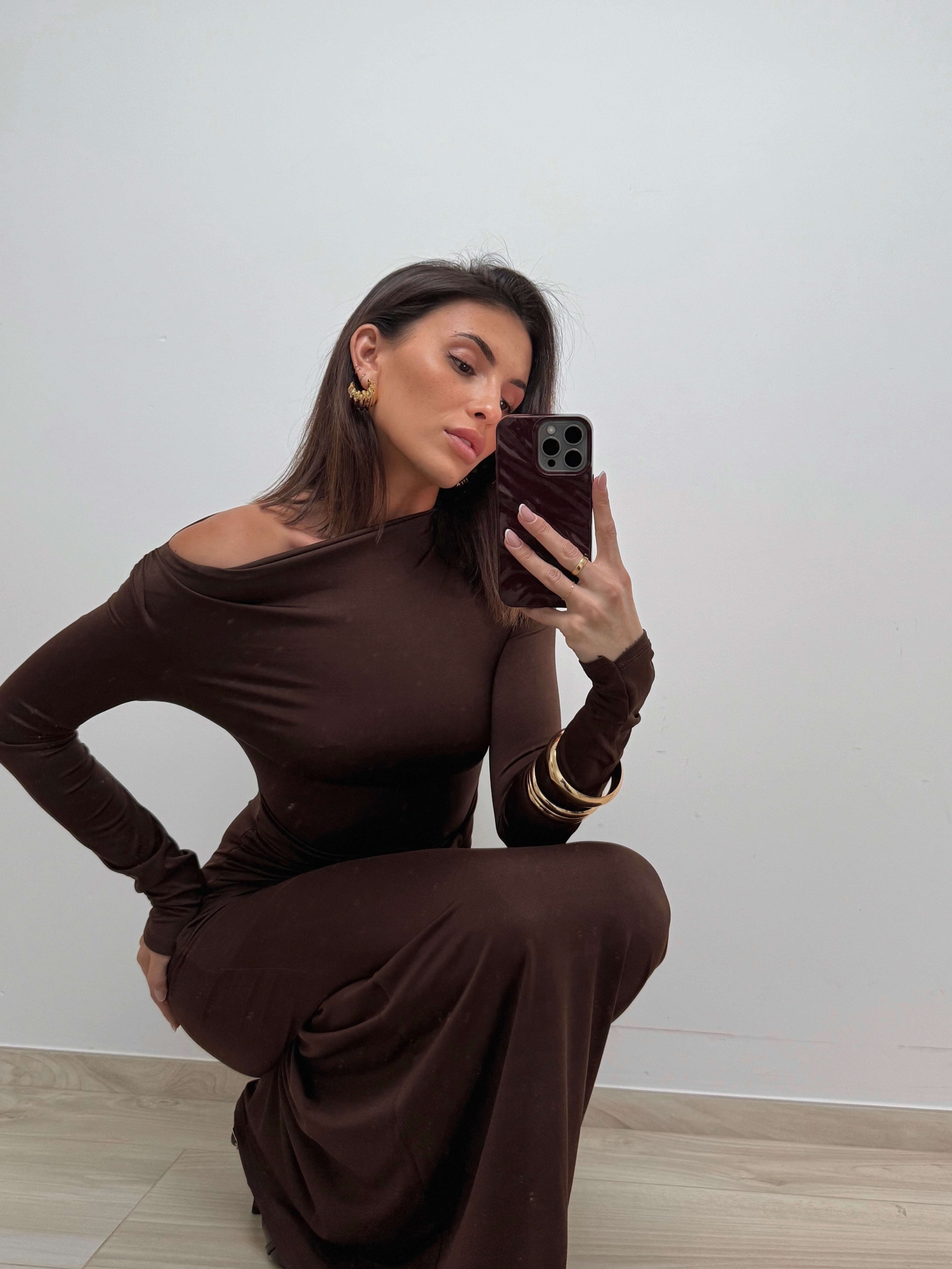 Robe Adaia brun