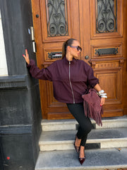 Veste rayure burgundy