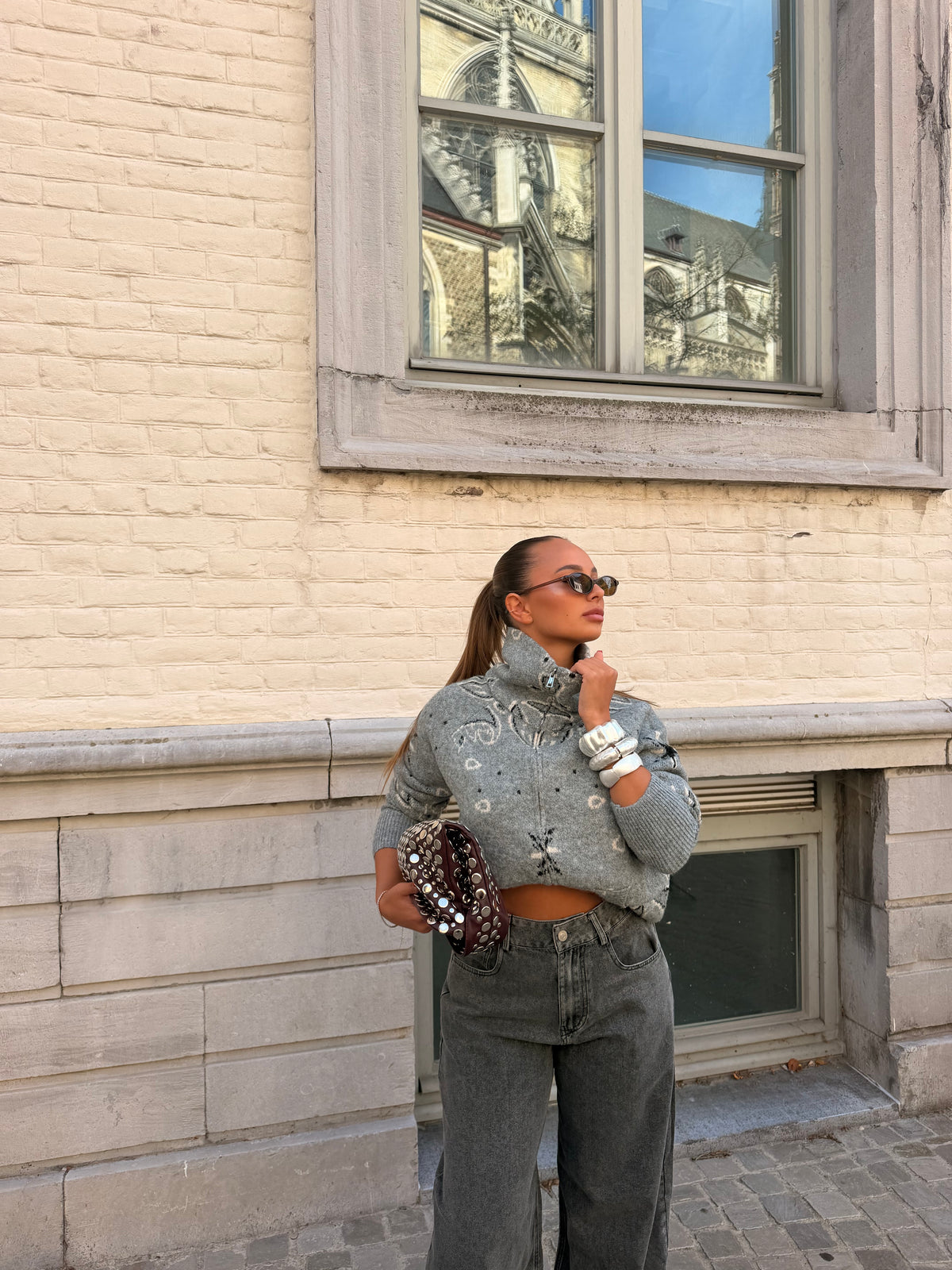 Gilet Gabriella gris