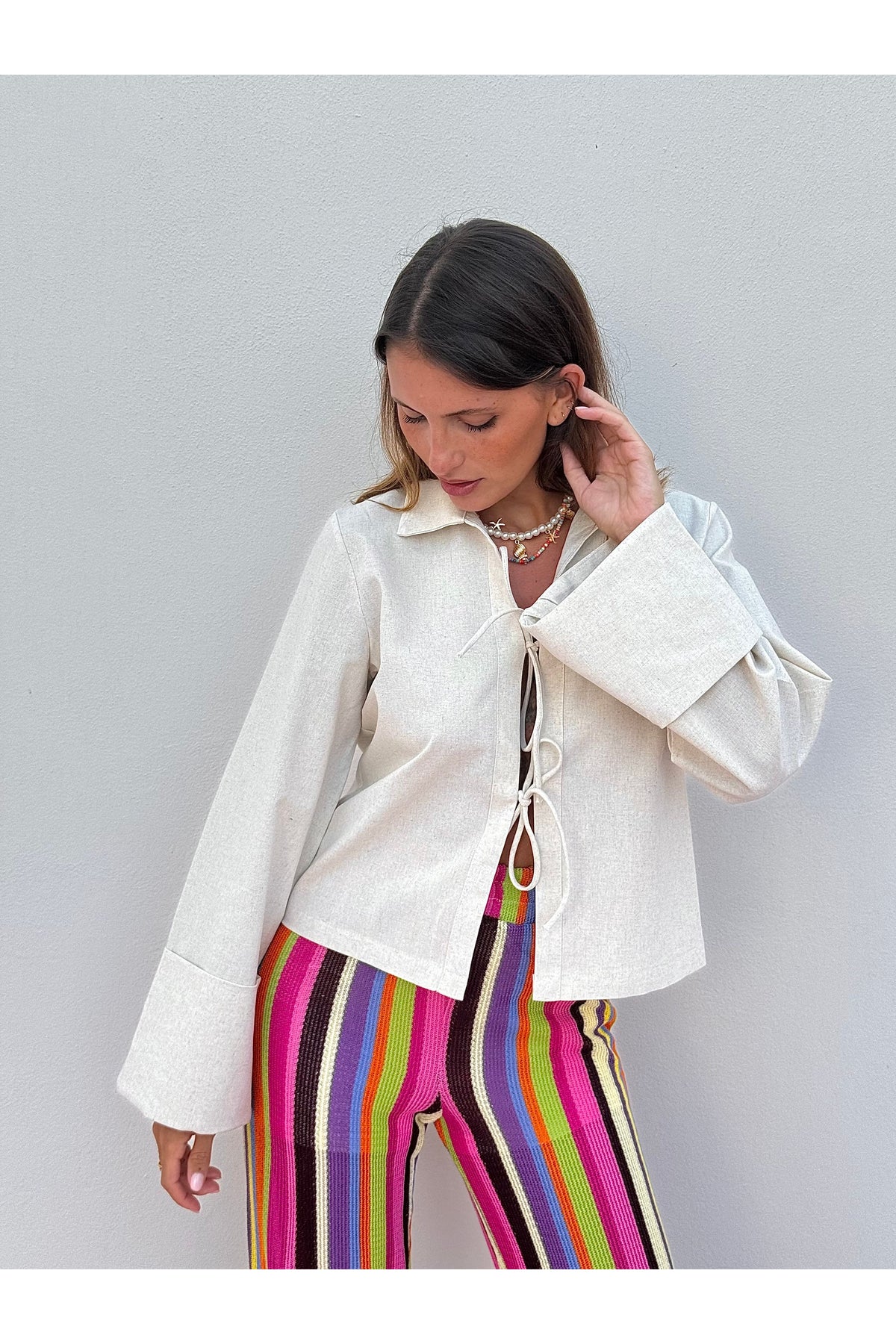 Chemisier Lino beige