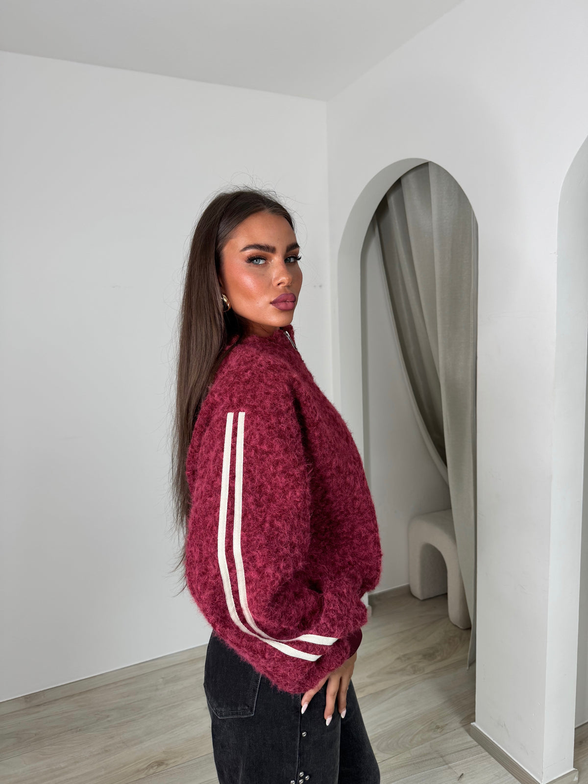 Bomber Lee bordeaux