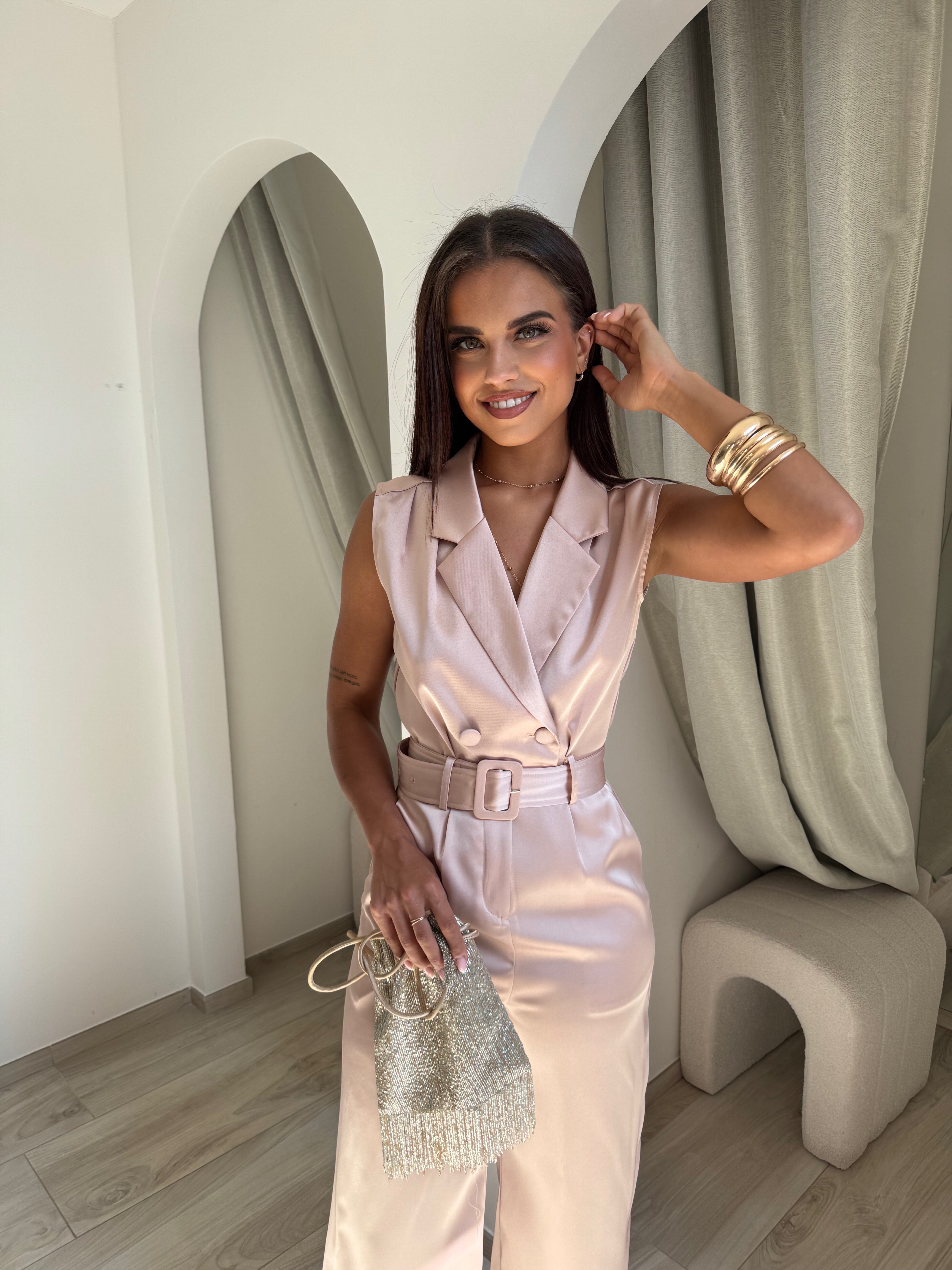Combinaison Vio nude-pink