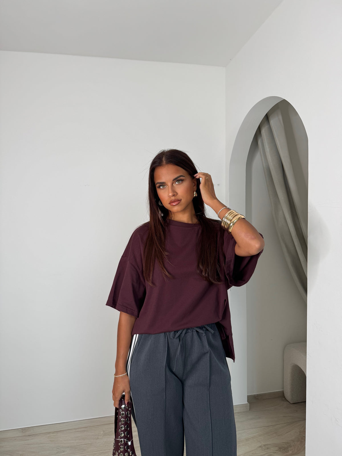 T-shirt Lysée prune