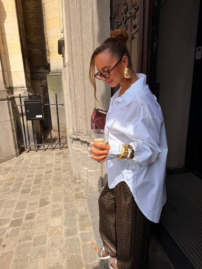 Pantalon print léopard