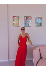 Robe Lily rouge